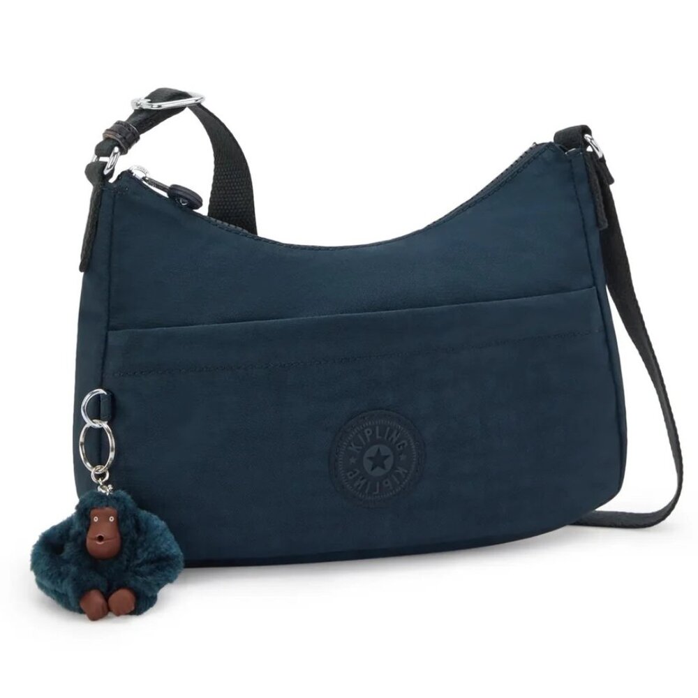 Kipling Larysa Shoulder Bag Crossbody Adjustable Strap Blue Tonal NWT